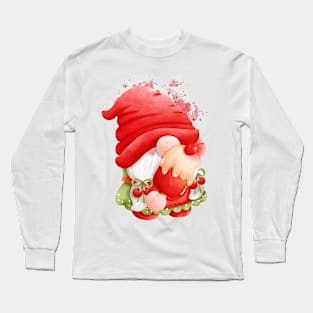 Chillin' with Gnomies: A Frosty Popsicle Adventure (Cherry/Black) Long Sleeve T-Shirt